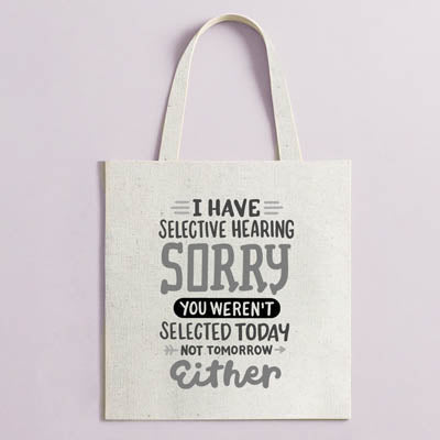 Tote you weren't selected