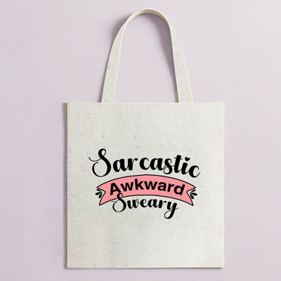 Tote sarcastic awkward