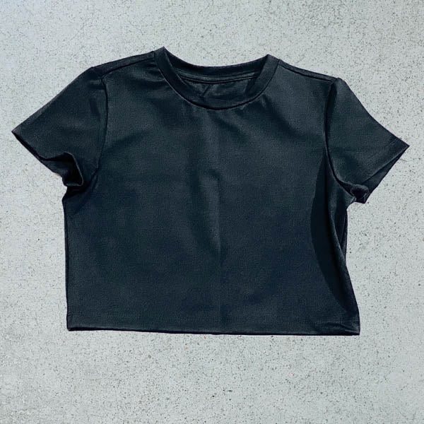 Solid Black Sports Tees
