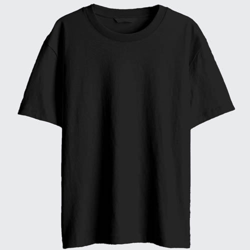 Black Oversize Blank T-Shirts