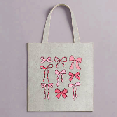 Tote Soft Girl Ribbon Set